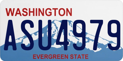 WA license plate ASU4979