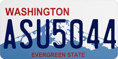 WA license plate ASU5044
