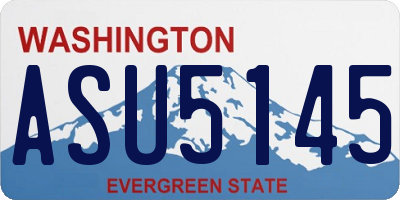 WA license plate ASU5145