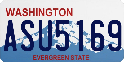 WA license plate ASU5169