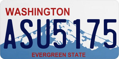 WA license plate ASU5175