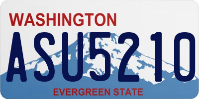 WA license plate ASU5210