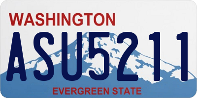 WA license plate ASU5211
