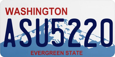 WA license plate ASU5220