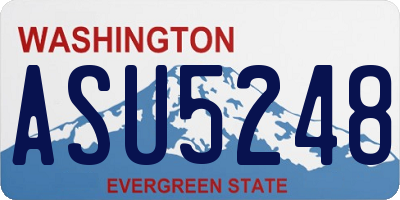 WA license plate ASU5248