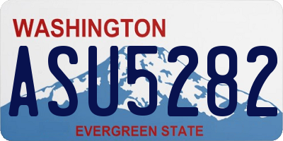 WA license plate ASU5282