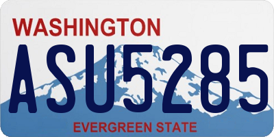 WA license plate ASU5285