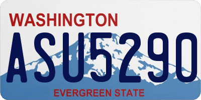 WA license plate ASU5290