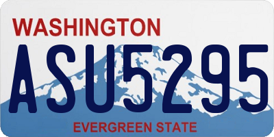 WA license plate ASU5295