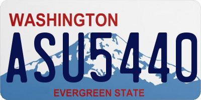 WA license plate ASU5440