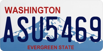 WA license plate ASU5469