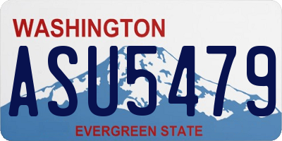 WA license plate ASU5479