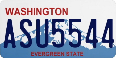 WA license plate ASU5544