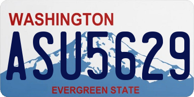 WA license plate ASU5629