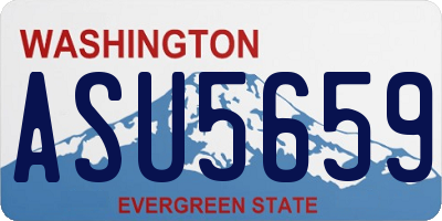 WA license plate ASU5659