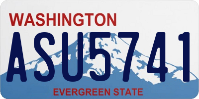 WA license plate ASU5741