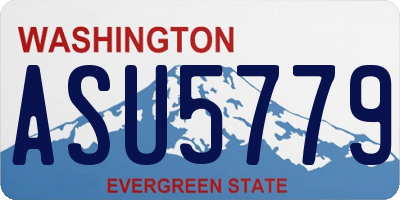 WA license plate ASU5779