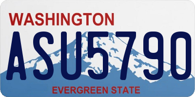 WA license plate ASU5790