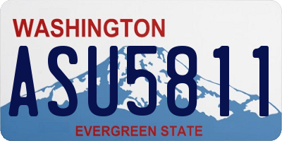 WA license plate ASU5811