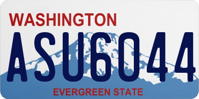 WA license plate ASU6044