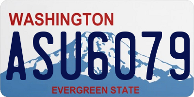 WA license plate ASU6079