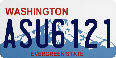 WA license plate ASU6121