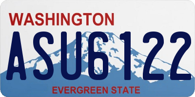 WA license plate ASU6122