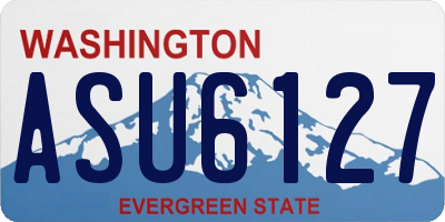 WA license plate ASU6127