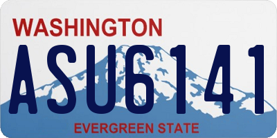 WA license plate ASU6141