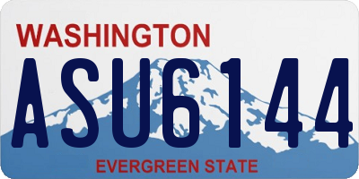 WA license plate ASU6144