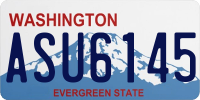 WA license plate ASU6145