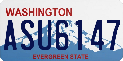 WA license plate ASU6147
