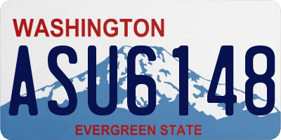 WA license plate ASU6148