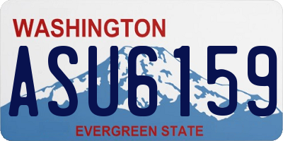 WA license plate ASU6159