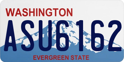 WA license plate ASU6162