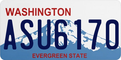 WA license plate ASU6170
