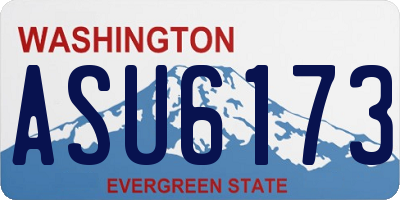 WA license plate ASU6173