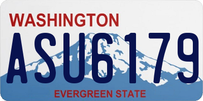 WA license plate ASU6179