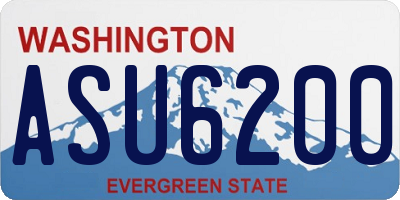 WA license plate ASU6200