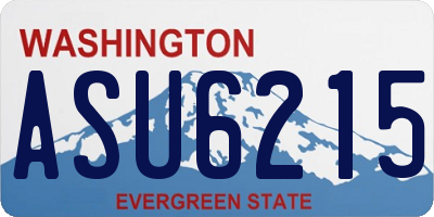 WA license plate ASU6215