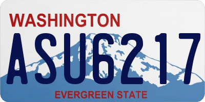 WA license plate ASU6217