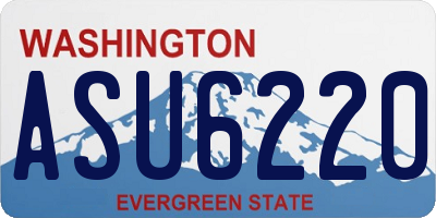 WA license plate ASU6220