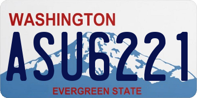 WA license plate ASU6221
