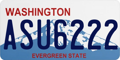 WA license plate ASU6222