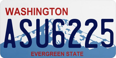 WA license plate ASU6225