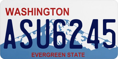 WA license plate ASU6245