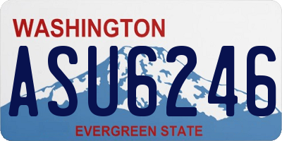 WA license plate ASU6246