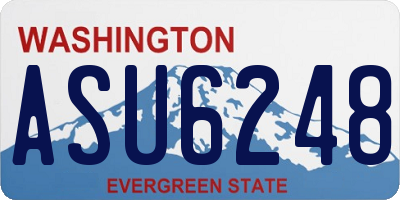 WA license plate ASU6248