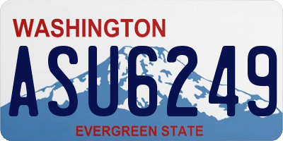 WA license plate ASU6249