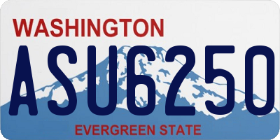 WA license plate ASU6250